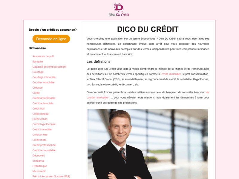 Dico du crédit