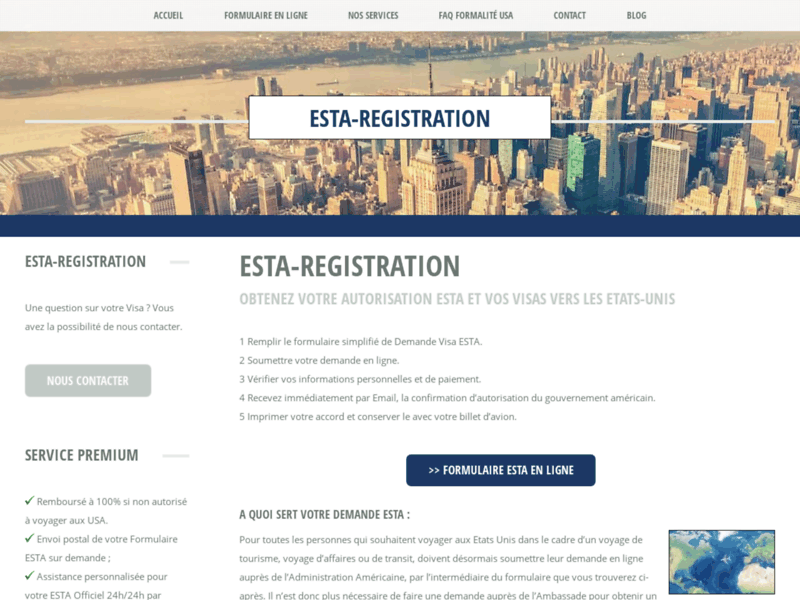 Demande Esta officiel FranÃ§ais | Recevoir un visa pour les Etats-Unis