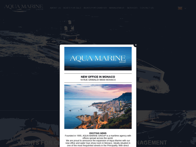 Aquamarine: achat/vente et gestion de bateaux