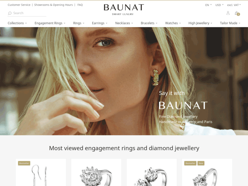 BAUNAT |  Achat Bijoux Diamants | Anvers