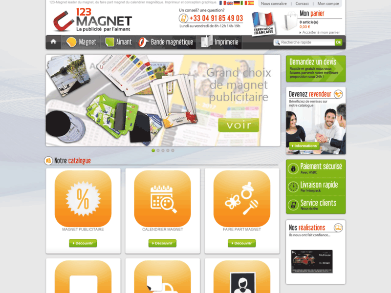 Imprimeur de magnet publicitaire