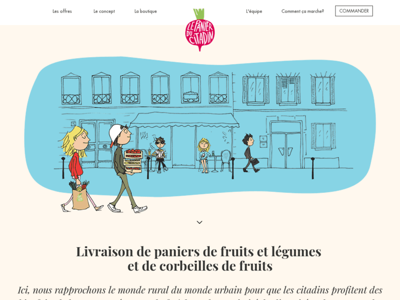 Le panier du citadin - Livraison corbeille de fruits et panier bio