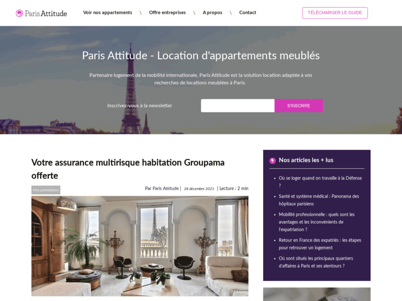 Location d'appartements meublés à Paris