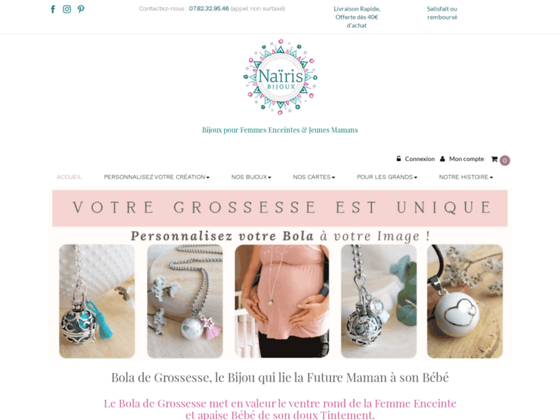 Bolas de grossesse et bracelets d'allaitement