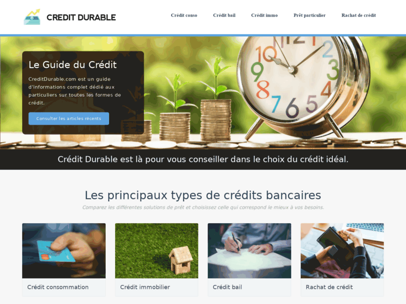 Accueil - Crédit Durable