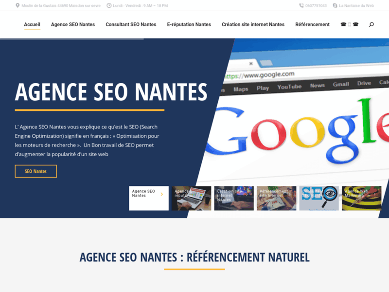 Agence Web Nantes - Référencement de site internet à Nantes