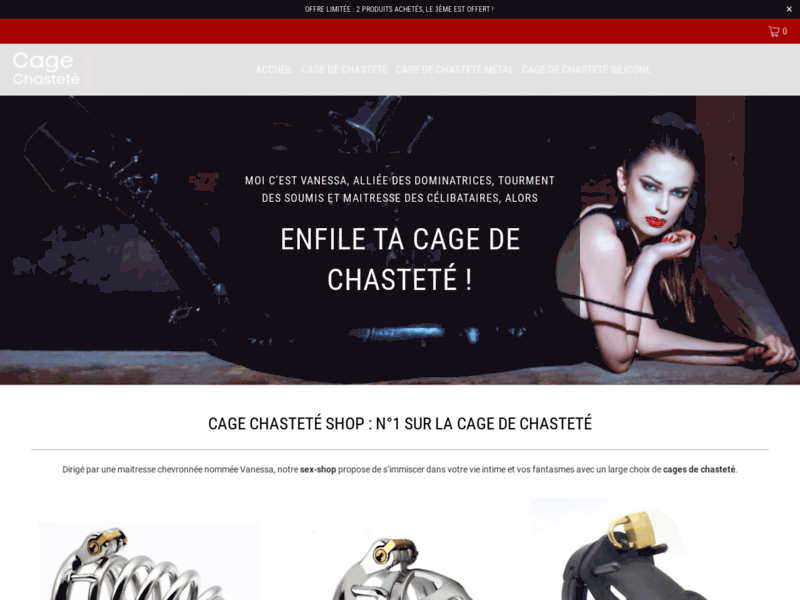 Cage Chasteté Shop