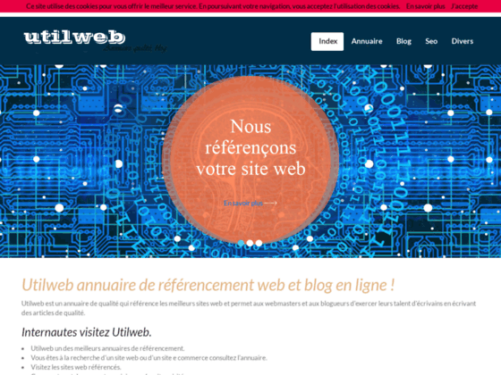 utilweb annuaire Seo, blog en ligne.