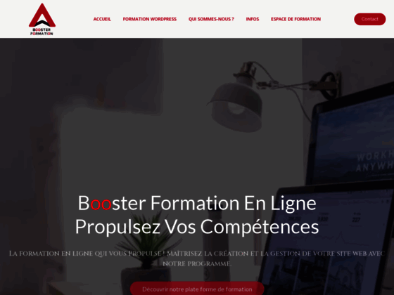 Formation en ligne 100% flexible Booster Formation