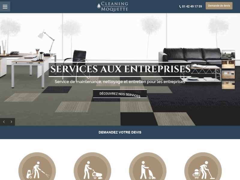 Entretien Nettoyage de moquette Paris & IDF