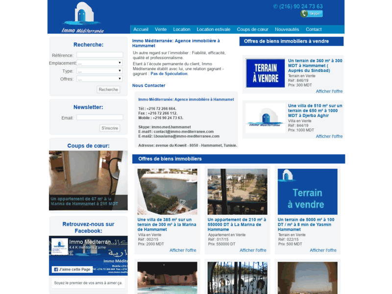 Immo Méditerranée: Agence immobilière à Hammamet