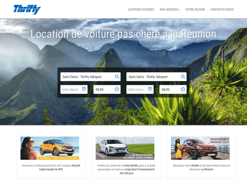 Thrifty Réunion, l'expert en location de voiture