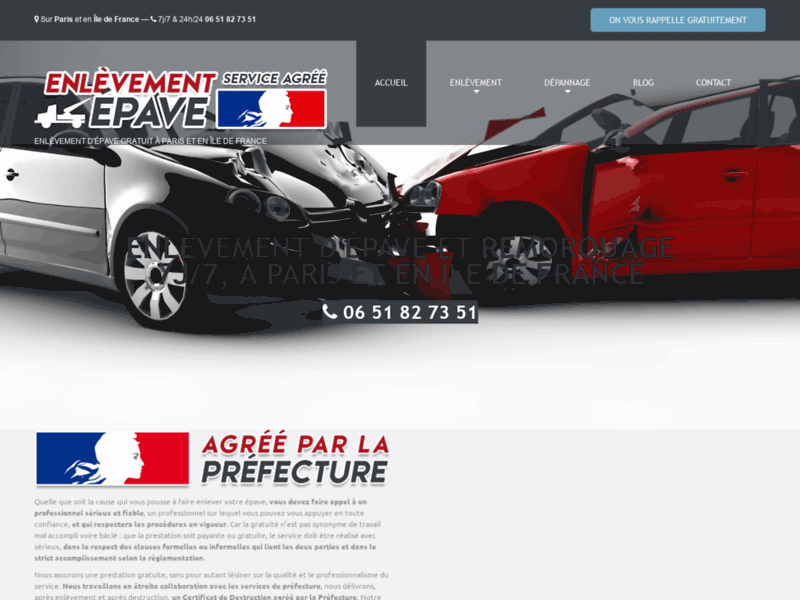 enlevement epave gratuit agree prefecture