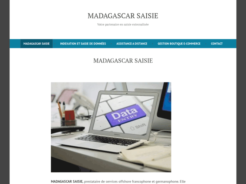 Madagascar Web Saisie, prestataire web