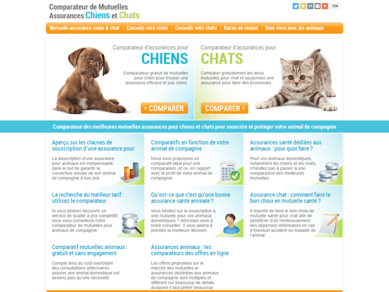 Comparateur de Mutuelles Assurances Chiens et Chats