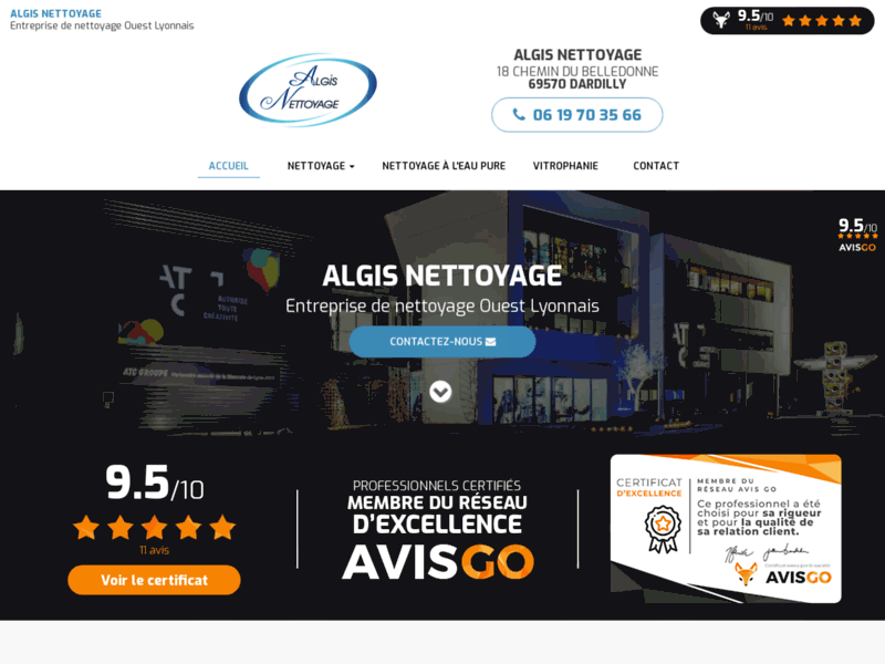 Algisnet entreprise de nettoyage Lyon