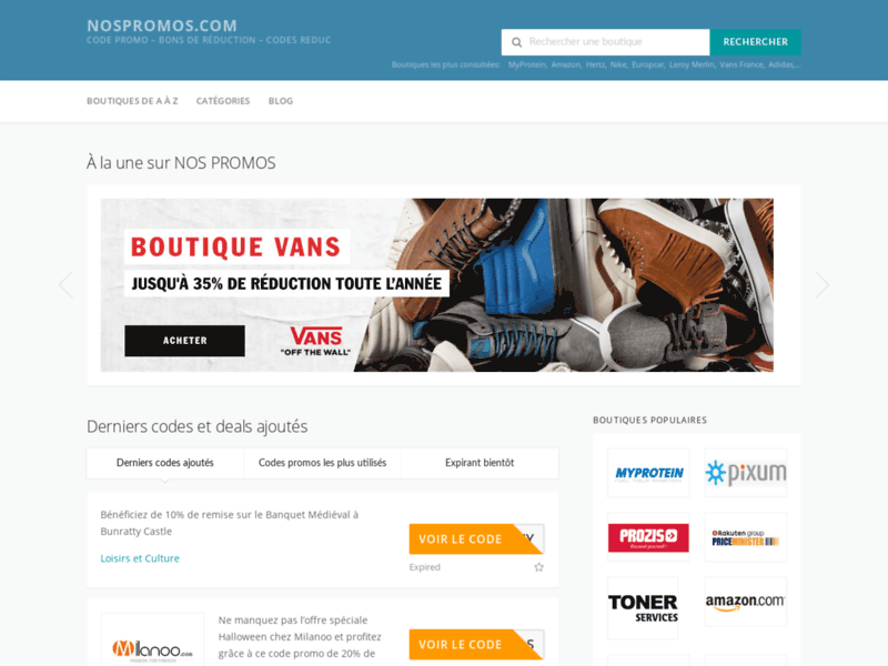 NosPromos.com - Bons plans et codes promotionnels