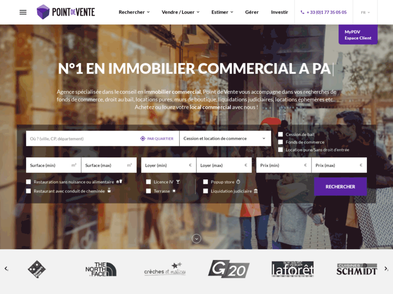 Point de Vente : Conseil en Immobilier commercial