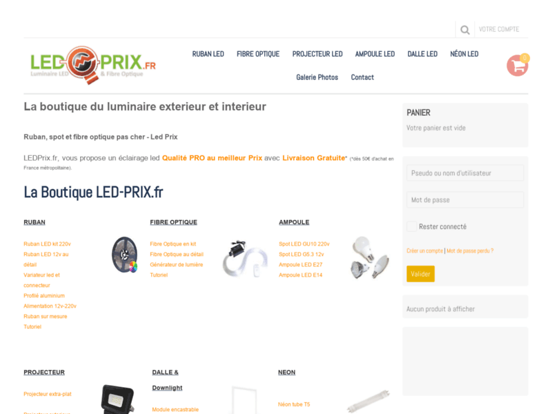 LED PRIX - La boutique du luminaire.